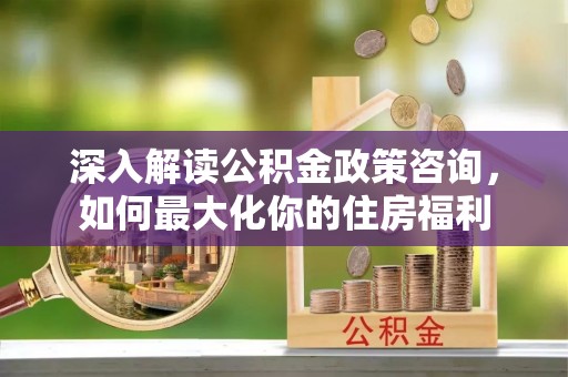 津南深入解读公积金政策咨询，如何最大化你的住房福利
